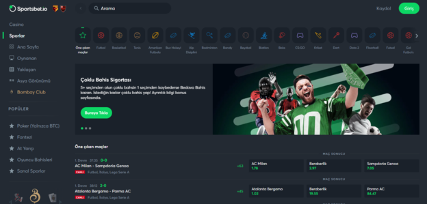 Sportsbet.io bahis sitesi