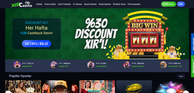 Xircasino Casino Sitesi