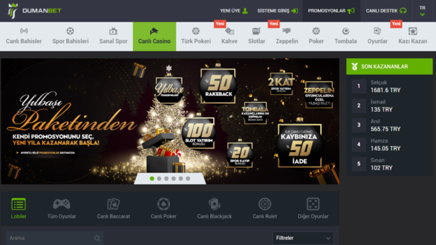 Dumanbet casino sitesi
