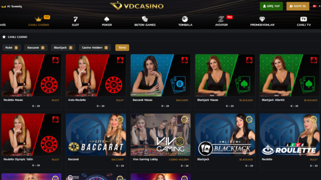 Vdcasino casino sitesi